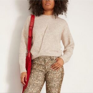 NWT Isabel Marant Women Kingston Sweater in Neutrals Beige Size XS Scandi Girl